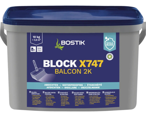 Bostik BLOCK X747 BALCONY 2K Balkon Waterdichting 10 kg