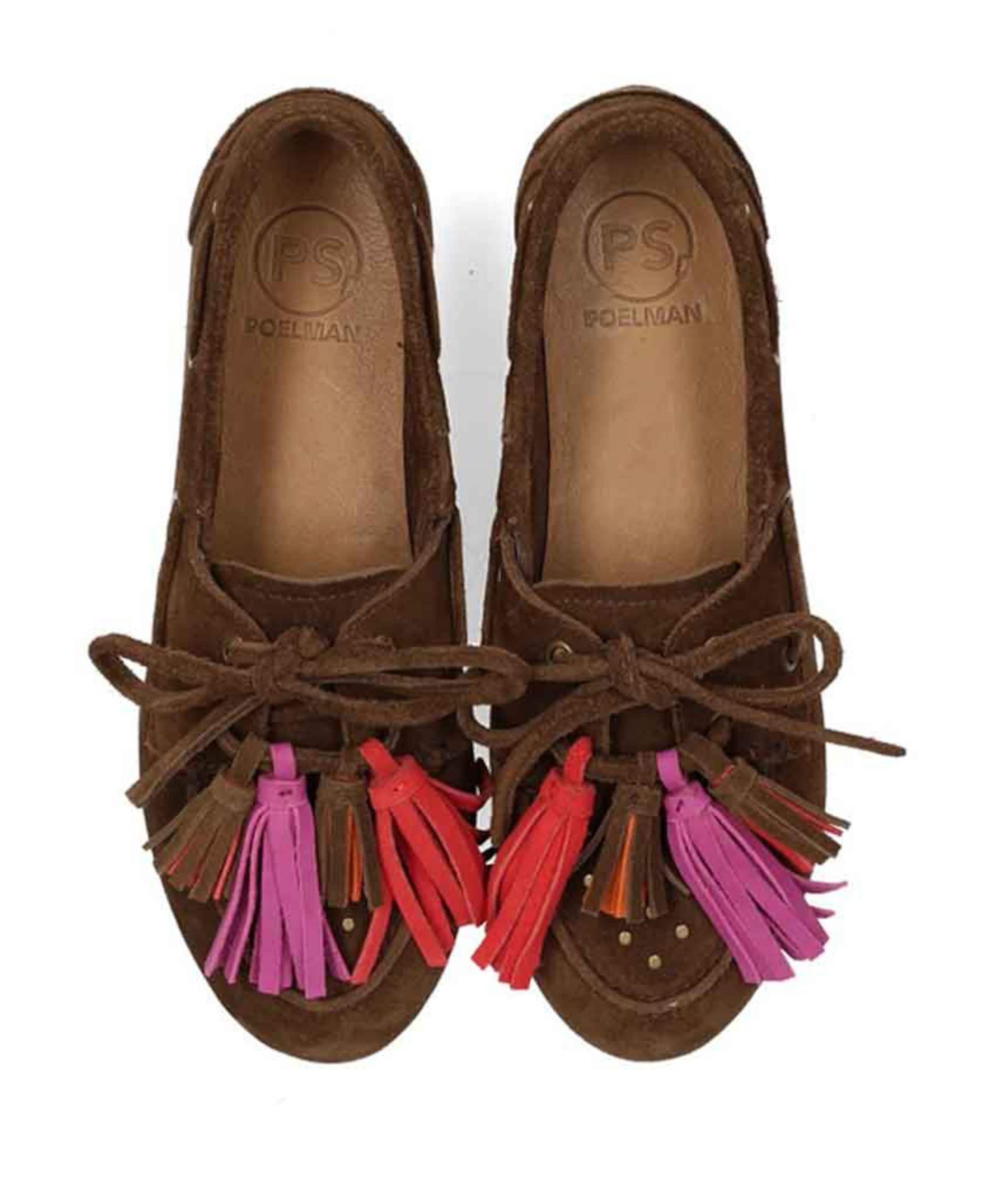 Poelman Vita dames mocassins bruin