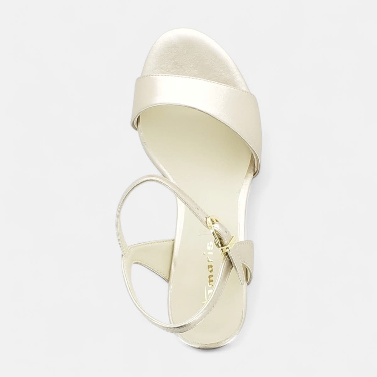 Nu-pieds à talon Femme or