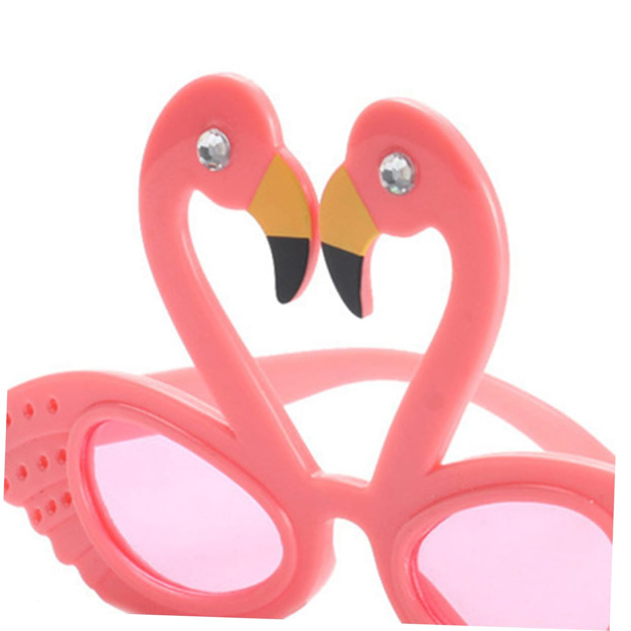 (2er Set) Photo Booth Party Brille Fotorequisite Sonnenbrille Verkleidungs Accessoire für lustige Bilder - Flamingo