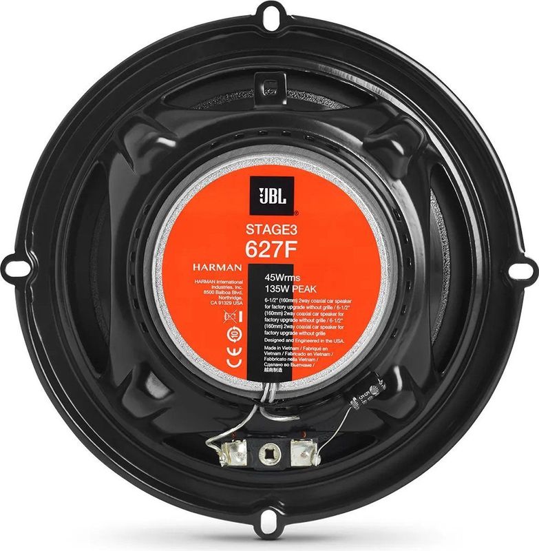 JBL - Stage 3 627F - Autospeaker - Zwart - 2-Weg Coaxiaal