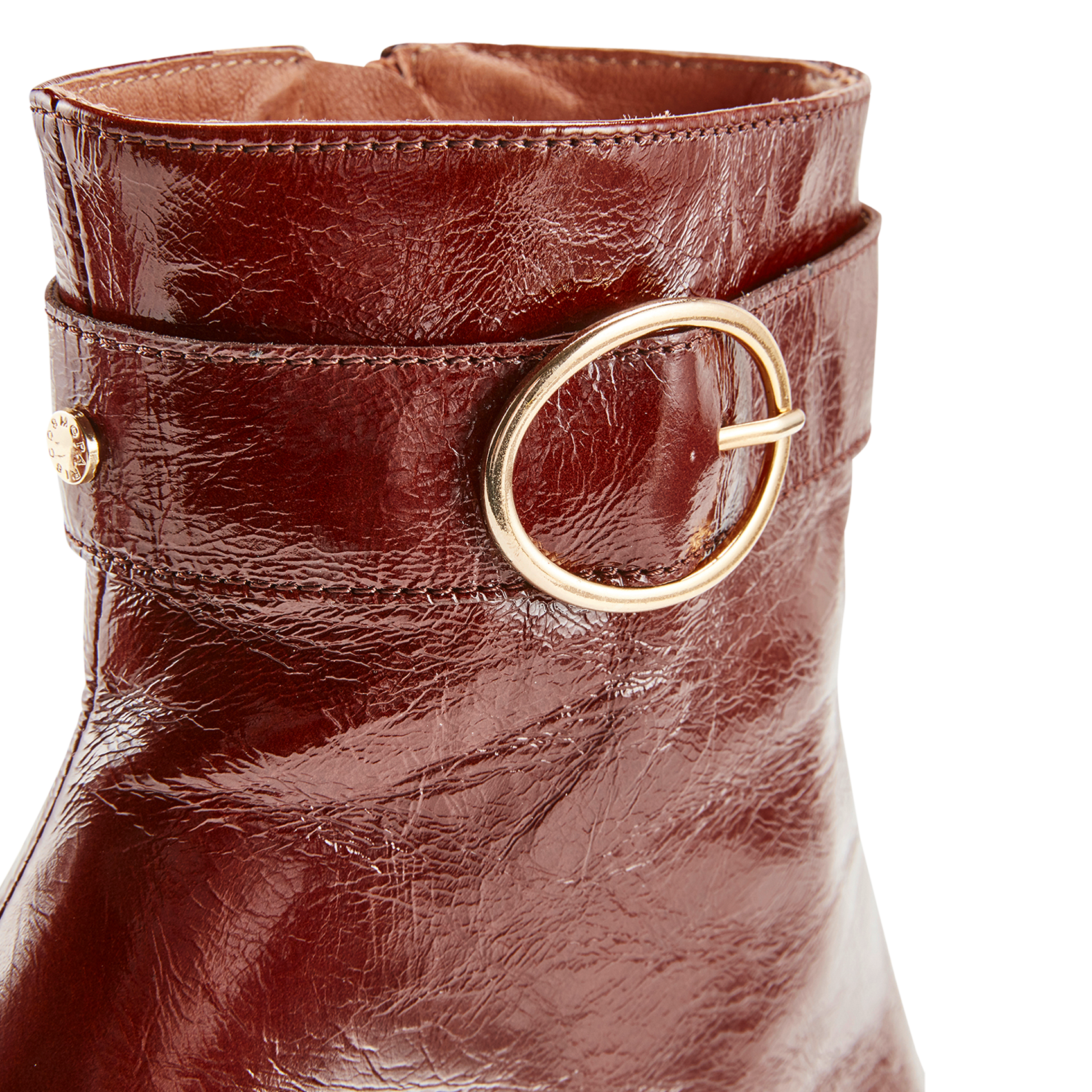 PIA - Bottines à talons en cuir | Marron