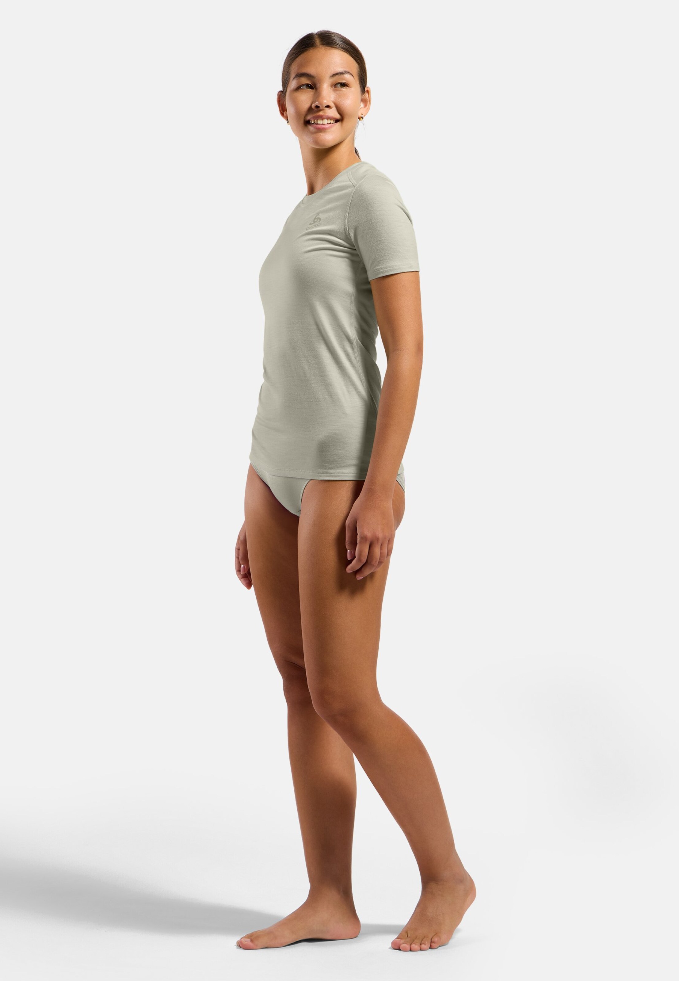 Natural Merino 160 Base Layer T-shirt in agate gray