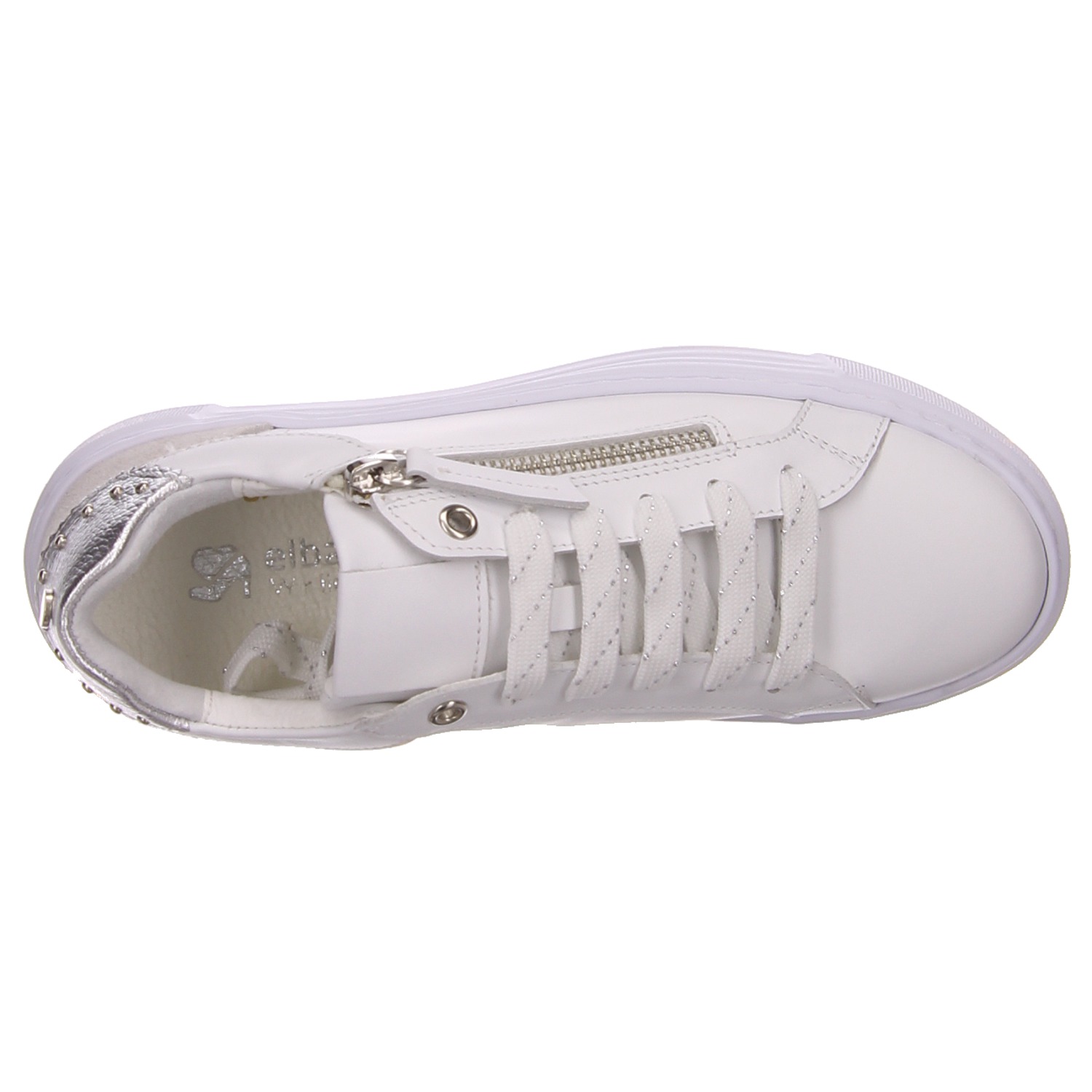 elbandi Sneaker weiß weiss/weiss kombi