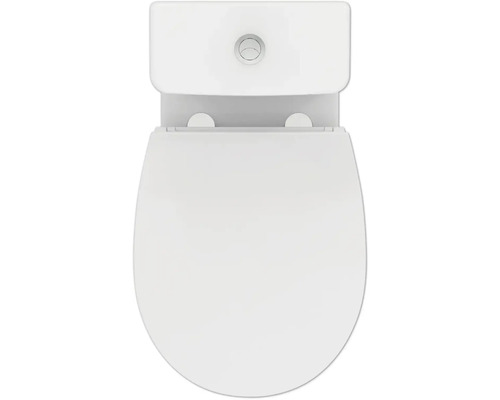 Ideal Standard WC-combinatieset Eurovit, randloos, glanzend wit met toiletzitting W007501