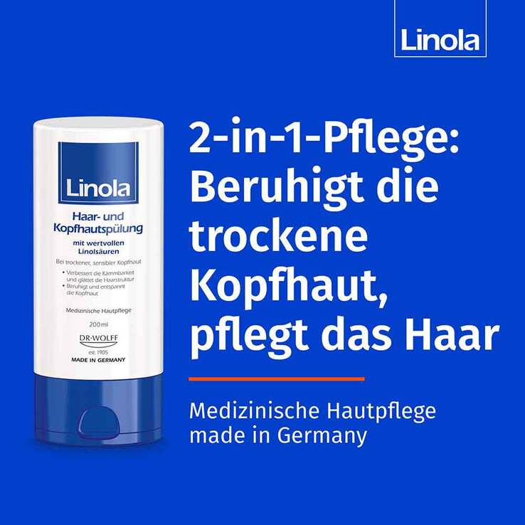Linola Haar- und Kopfhautspülung, 200 ml