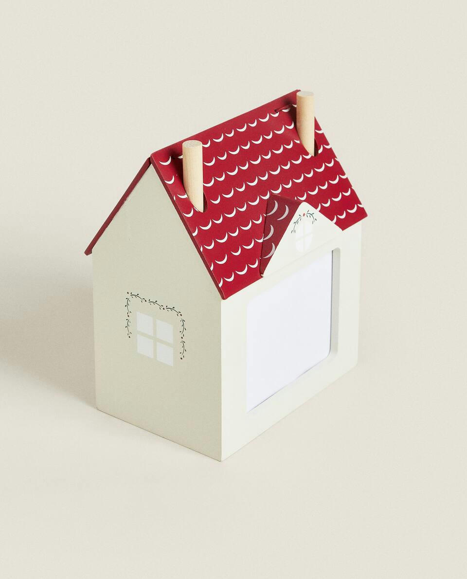MOLDURA DE CASA DE NATAL PARA COLORIR PARA CRIANÇAS