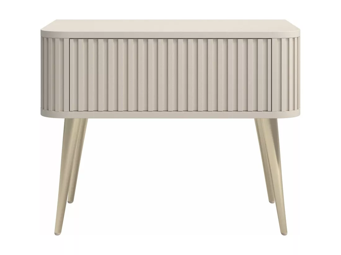 Table de chevet - avec tiroir - grège - OVARLO