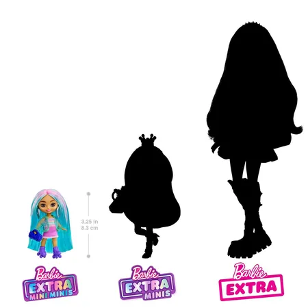 Barbie Extra Mini Minis Puppe mit blauen Haaren