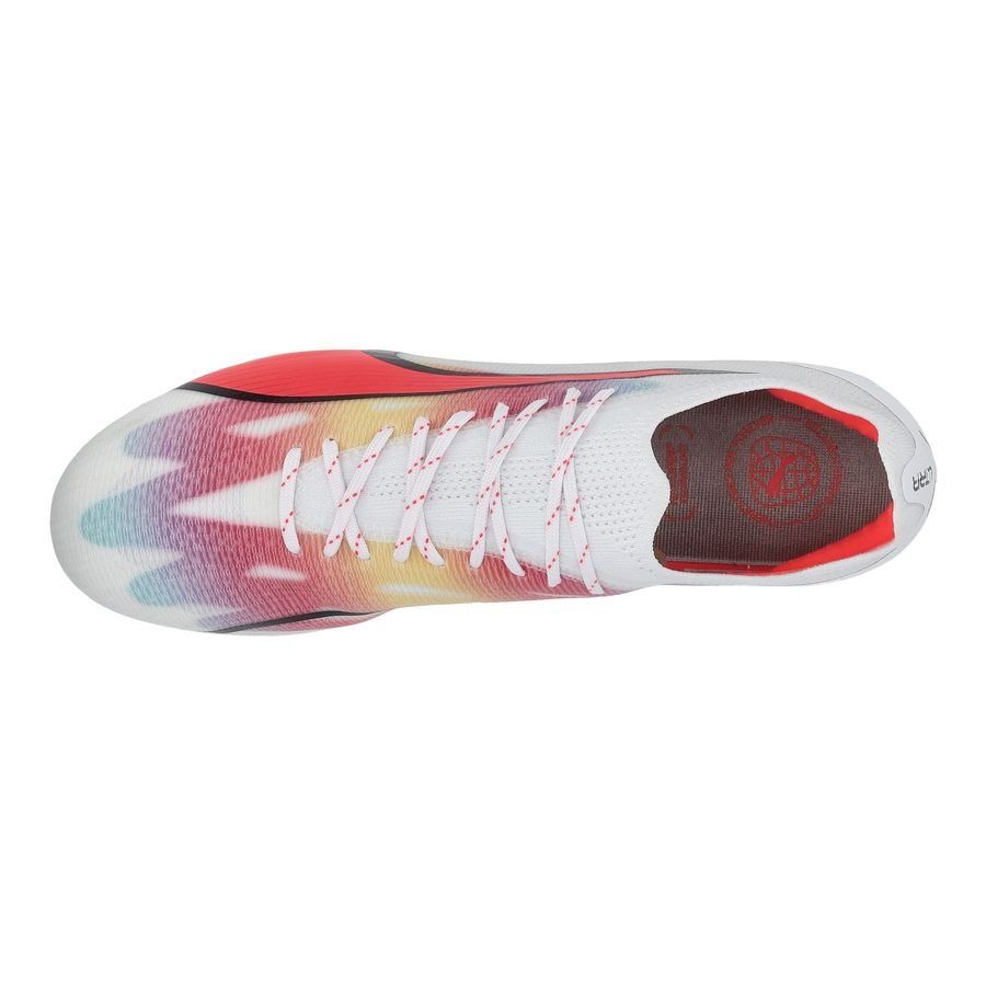PUMA Ultra Ultimate FG/AG Breakthrough - Blanc/Noir/Fire Orchid Femme