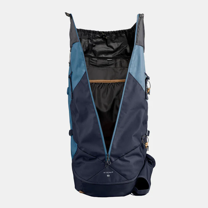 Decathlon Forclaz - Mochila Forclaz MT100 EasyFit Feminina de 60L