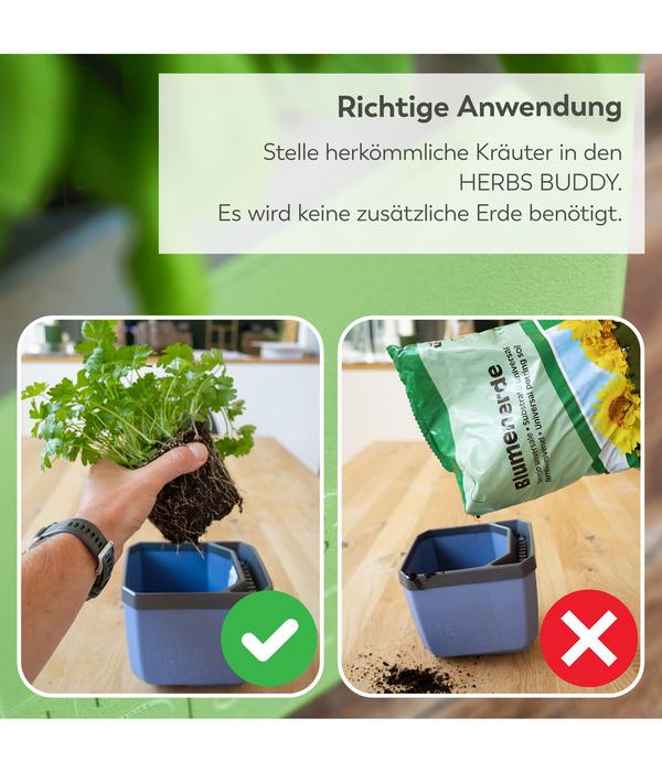 Gusta Garden Kräutertöpfe Herbs Buddy, ca.