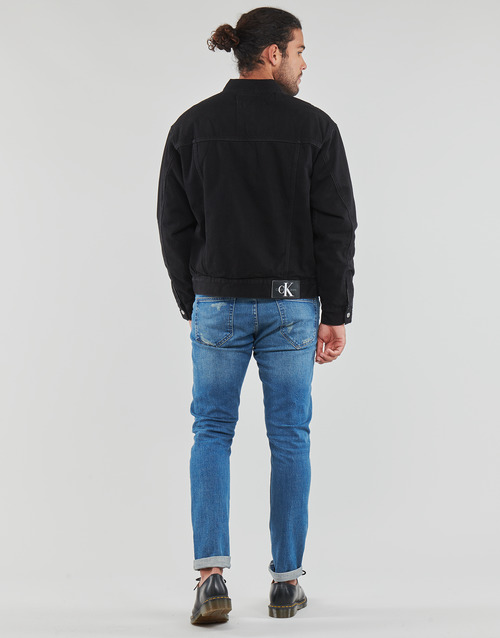 Calvin Klein Jeans - GENDERLESS PADDED DENIM JACKET - Noir