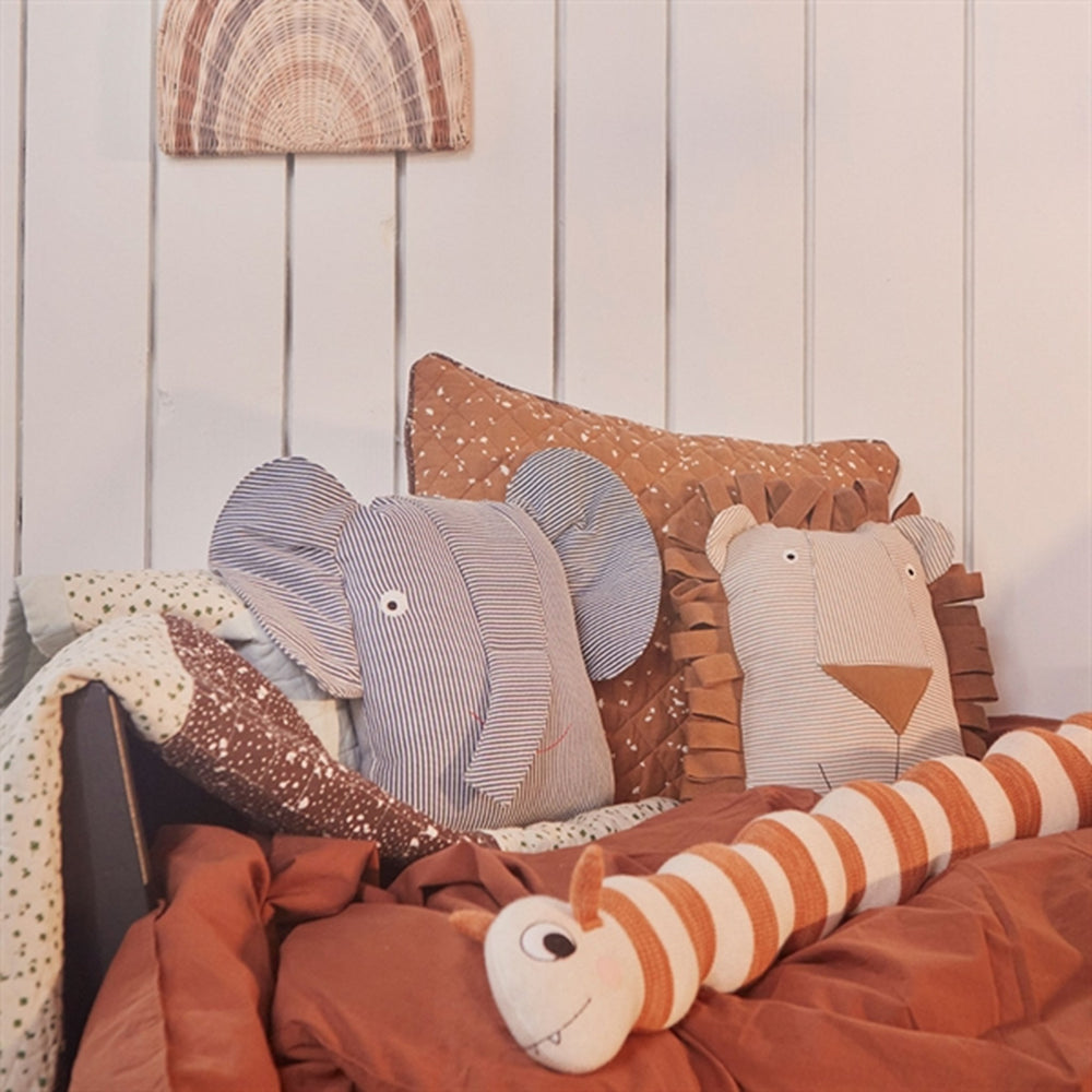 Erik Elefant Denim Pude - OYOY → Luksusbaby.dk