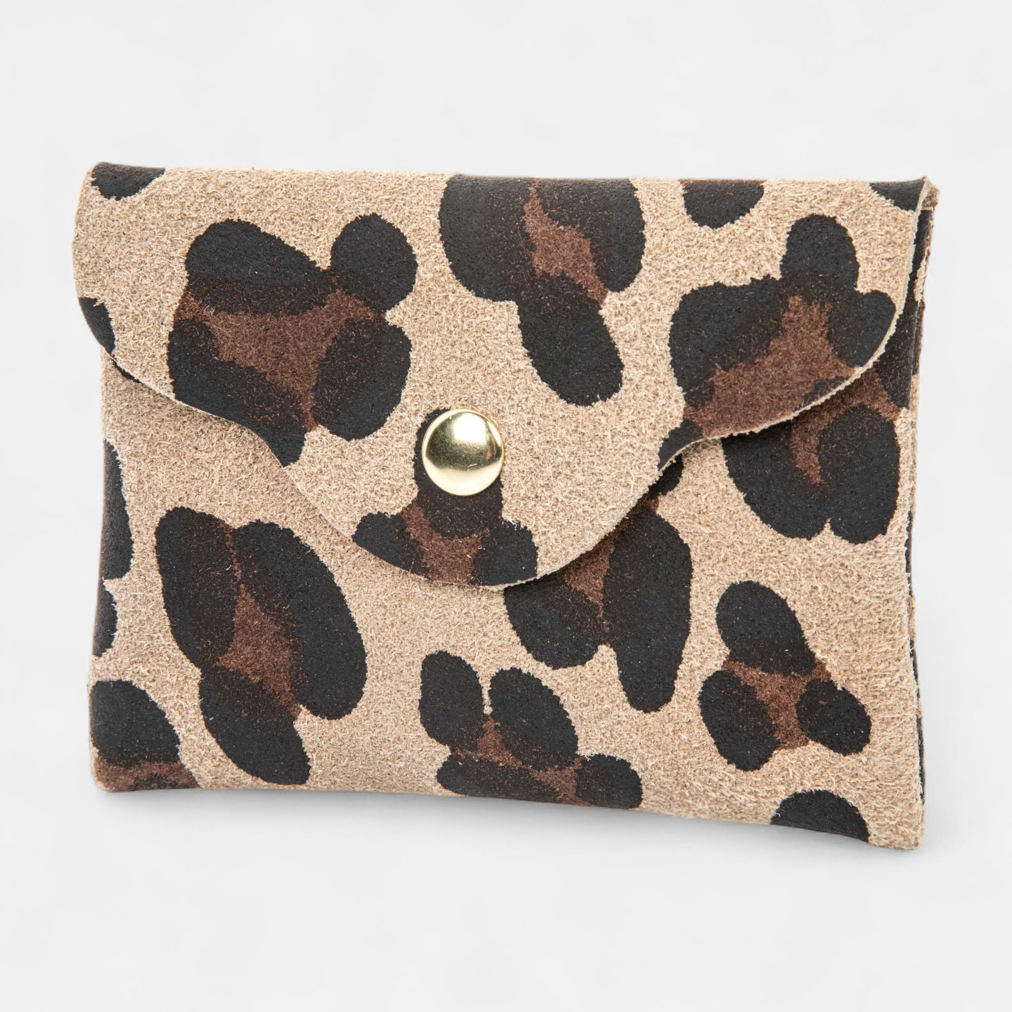Petite maroquinerie en cuir beige
