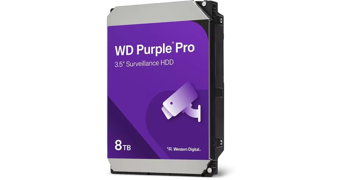 WDPurple Pro 8 TB harde schijf  (WD8002PURP, SATA/600, AF, 24/7, Tweedekans)