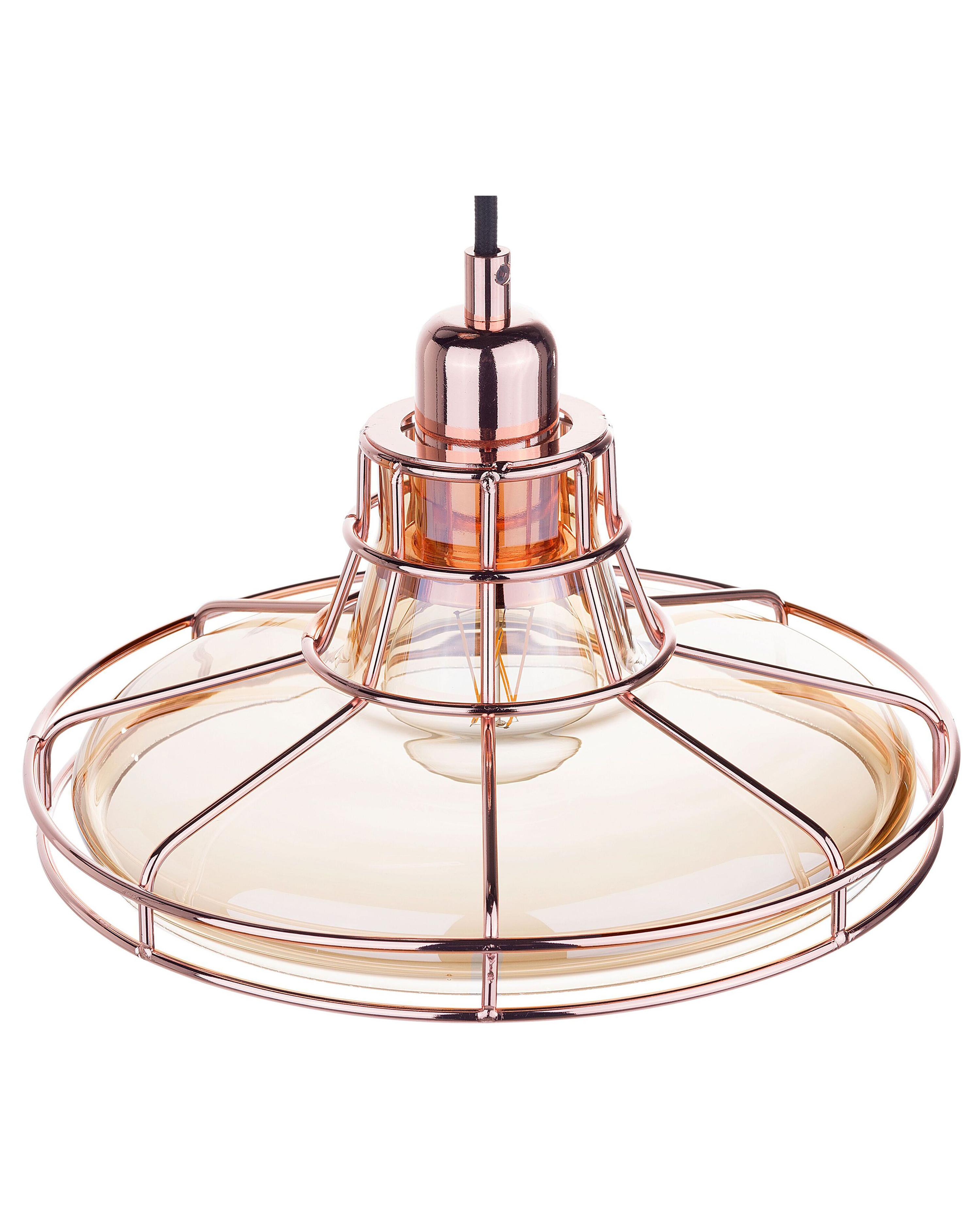 Hanglamp TORRE Glas Koper