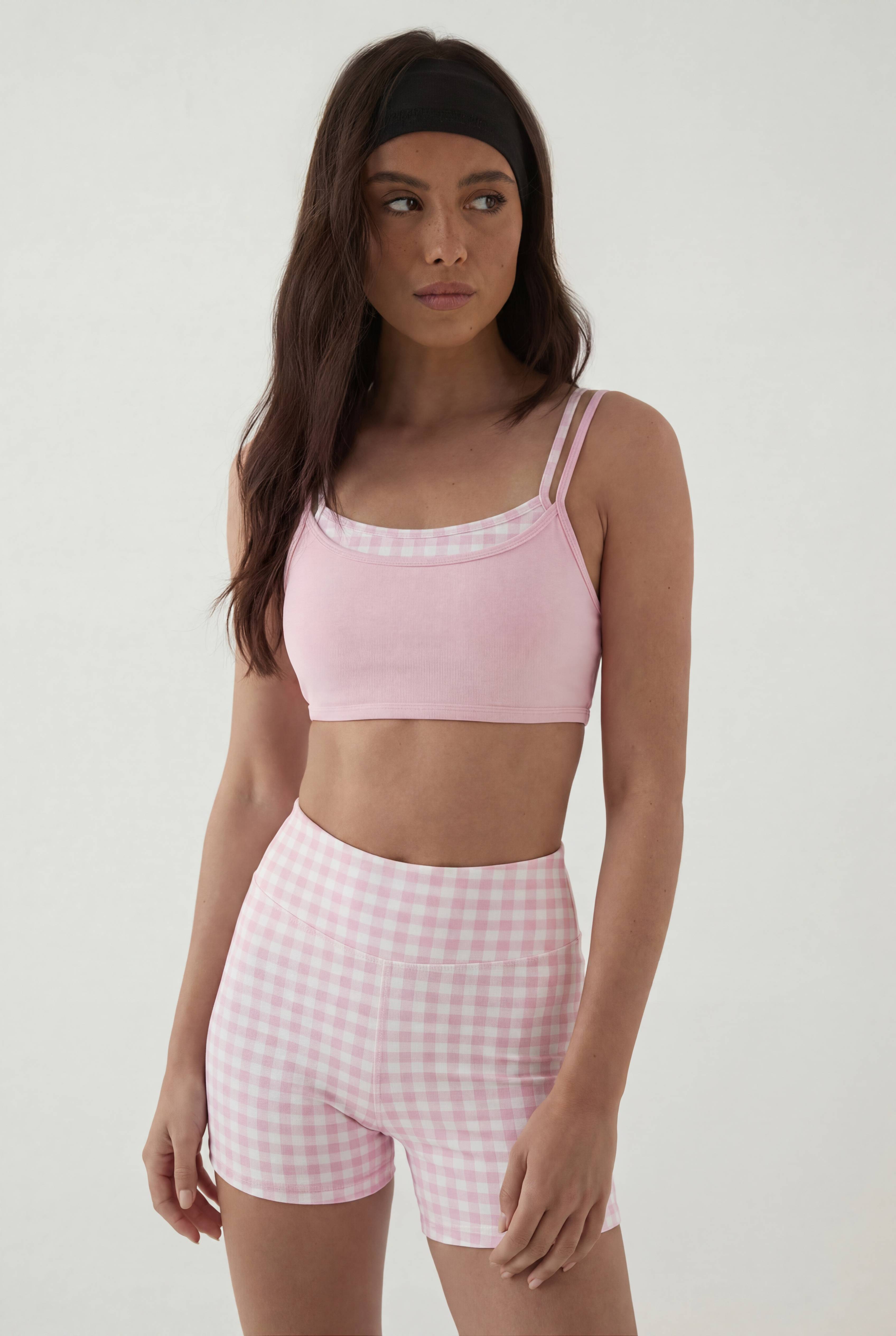Short Mini Gingham Sculptant Dsgn Studio