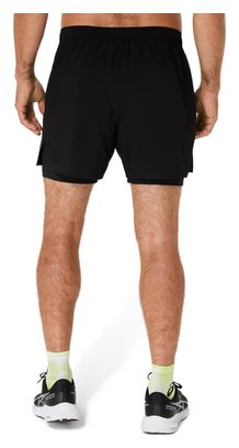 Short 2 en 1 Asics Core Run 5in Noir Homme