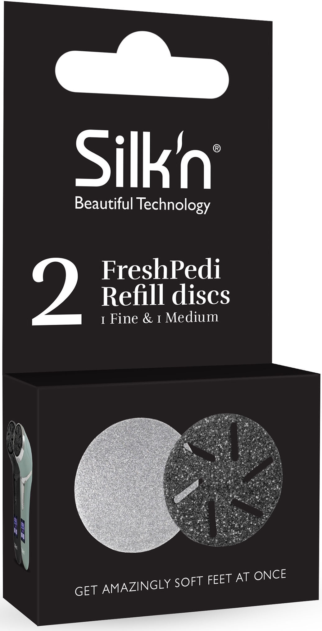 Silk'n Hornhautentferner Ersatzschleifscheiben »FreshPedi Refill discs 1 Fine 1 Medium«