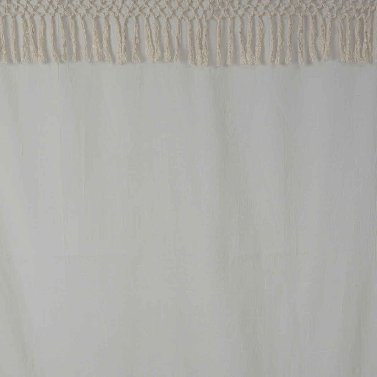 VOILAGE COTON MACRA IVOIRE 140X260CM