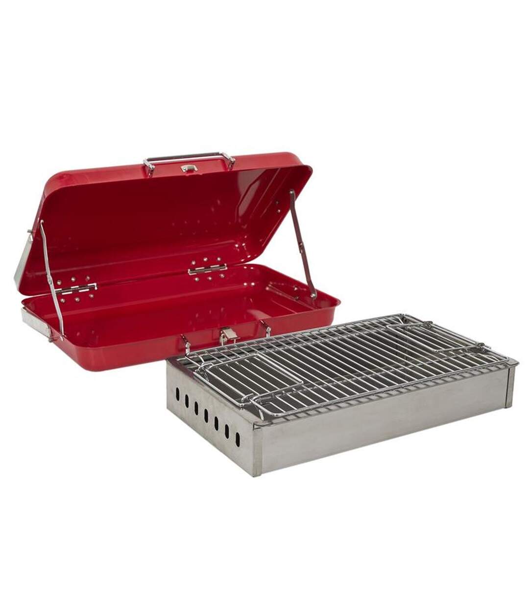 Barbecue au charbon de bois portable - Rouge