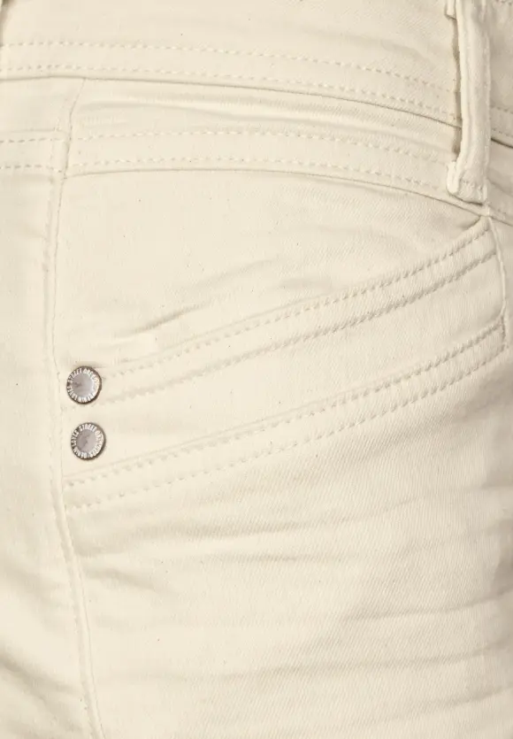 Beige Slim Fit Jeans - ecru washed