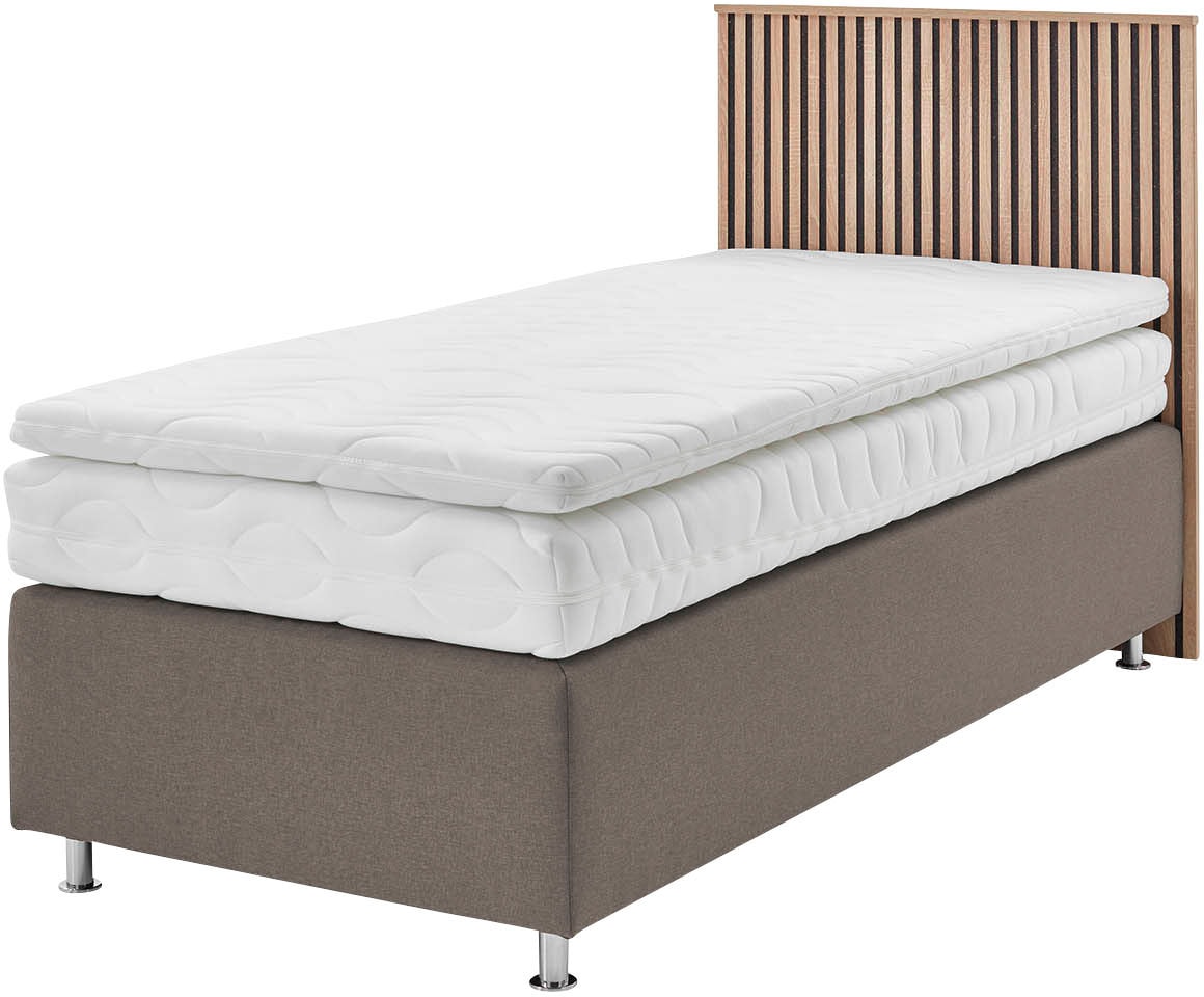 Westfalia Schlafkomfort Boxspringbett »Quercus« wahlweise mit LED-Beluchtung, 3 Matratzenarten zur Auswahl