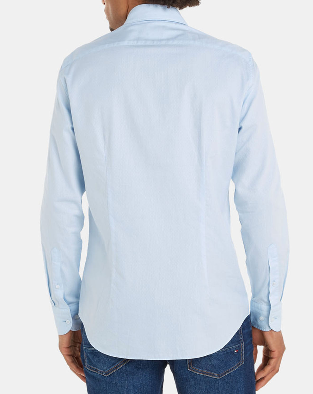 Tommy Hilfiger Chemise slim Oxford Dobby bleu ciel