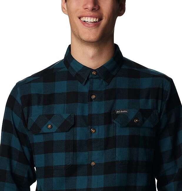 COLUMBIA - CHEMISE FLARE GUN STRETCH FLANNEL M