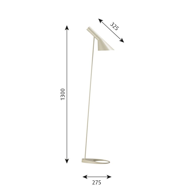 Louis Poulsen AJ vloerlamp V3 Black