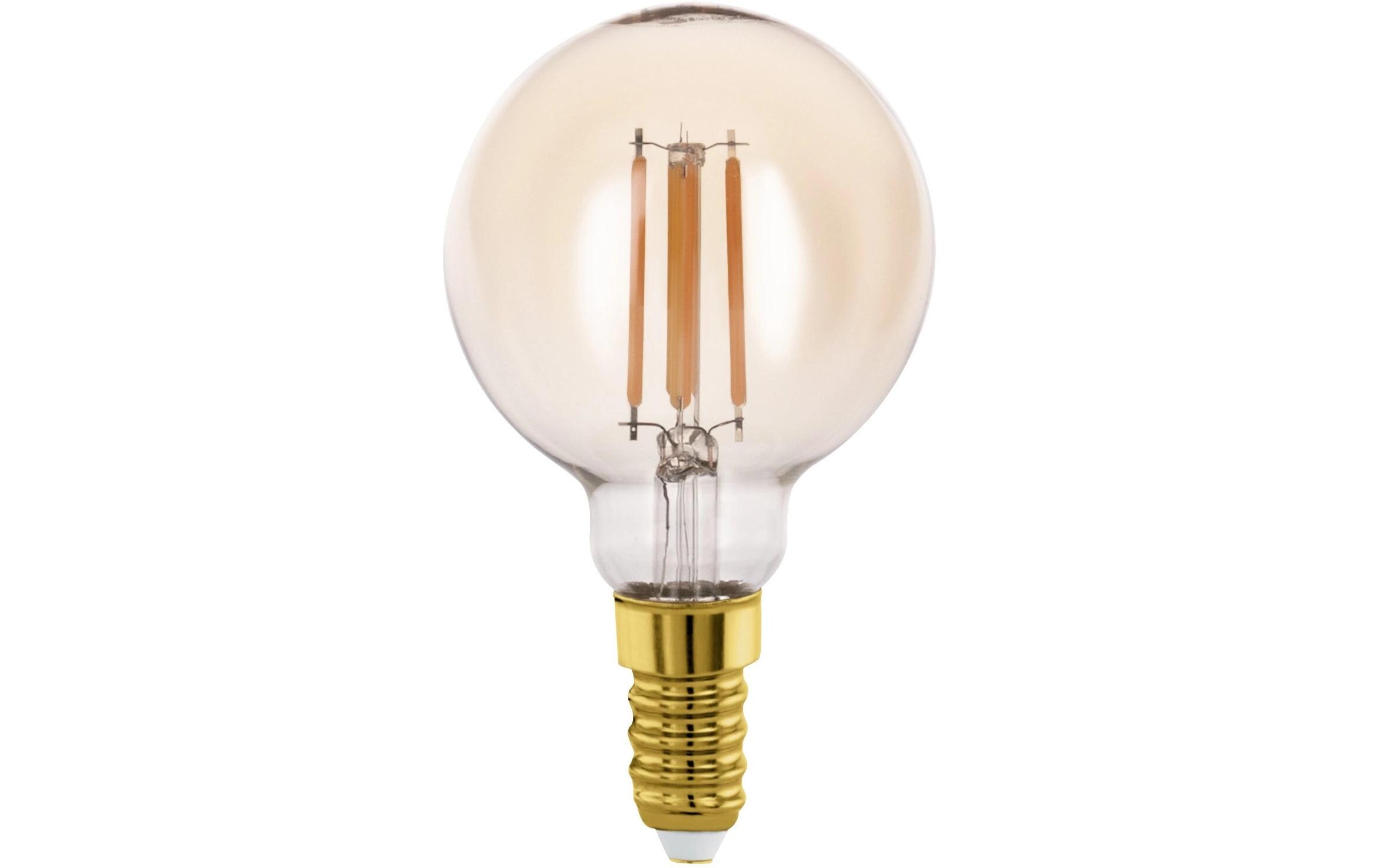 Lampe 4 W E14 WarmweissLED Filament-Leuchtmittel aus amberfarbenem Glas