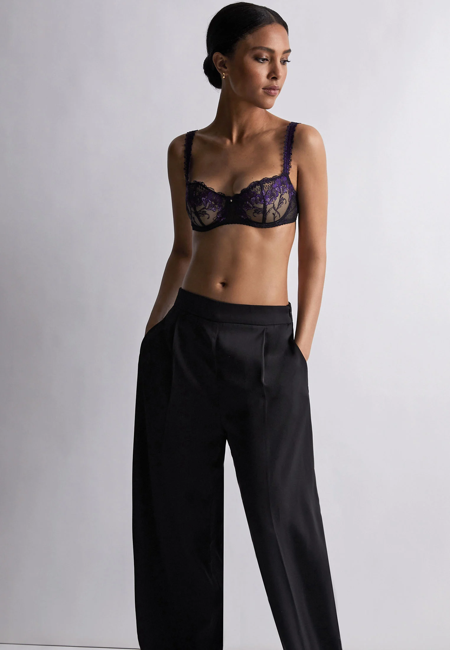 A FLEUR DE TOI - Soutien-gorge corbeille | Noir