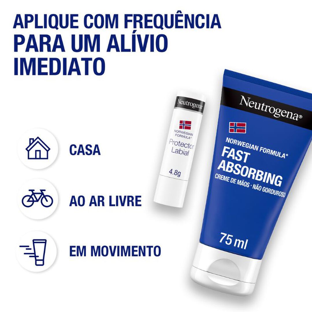 NEUTROGENA  Promo Pack Creme Textura Ligeira + Stick Labial - 75ml