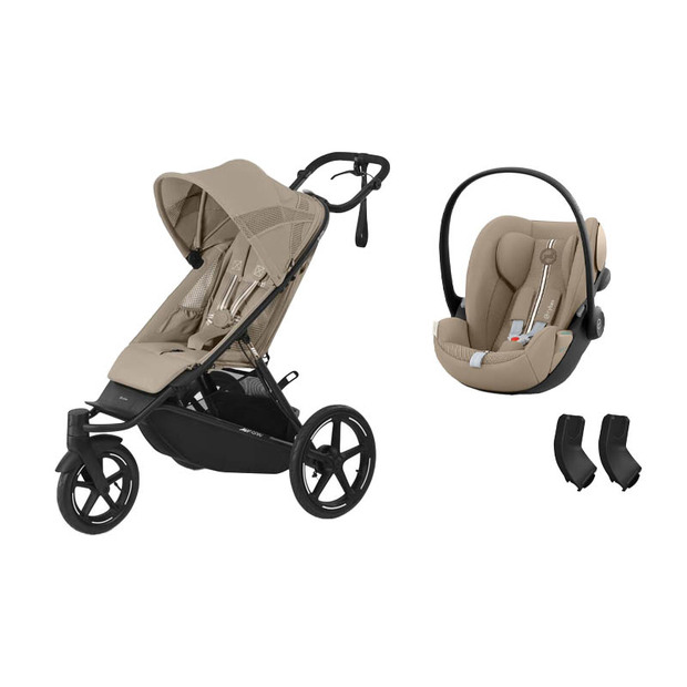 Poussette DUO Avi Spin Almond beige + CLOUD G i-Size Plus Almond Beige - CYBEX