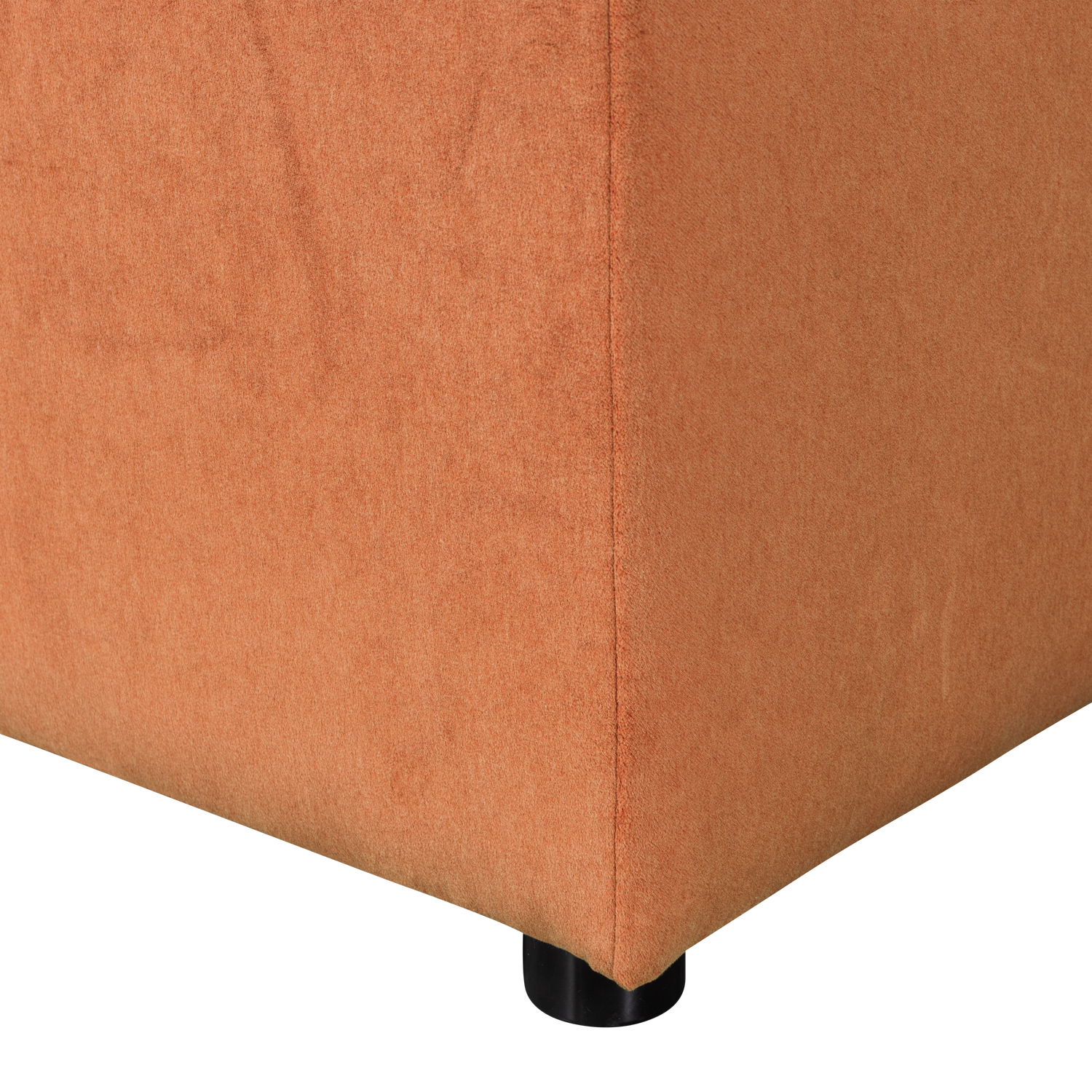 WOOOD Allure Hocker - Gewassen Fluweel Stof - Terra