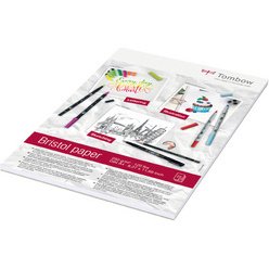 Tombow Bloc de papier dessin 'Bristol', A4, uni, 250 g/m2