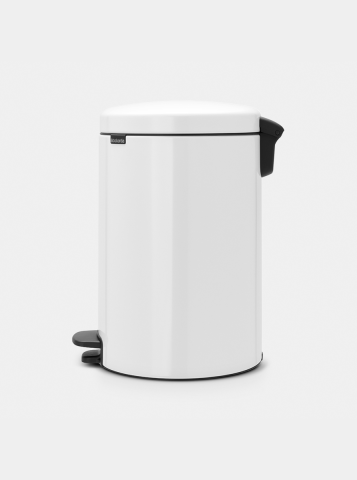 NewIcon Pedaalemmer, 20 liter, kunststof binnenemmer - White
