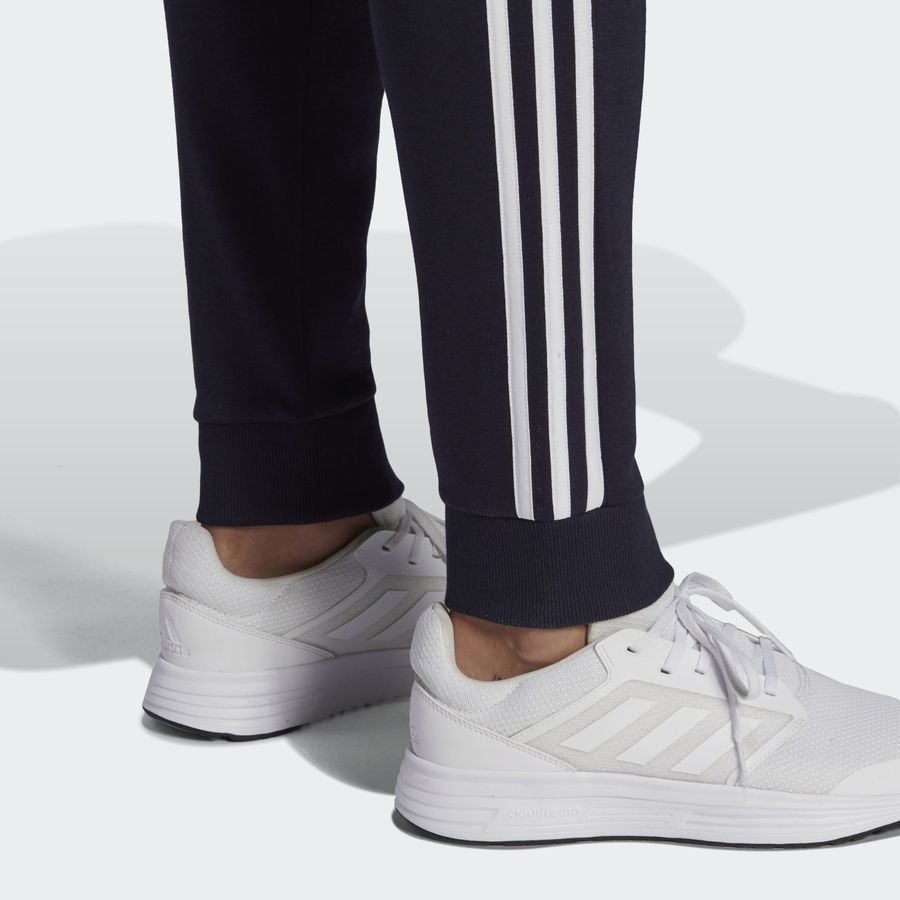 adidas Bas de Survêtement 3-Stripes Fleece - Bleu Marine/Blanc