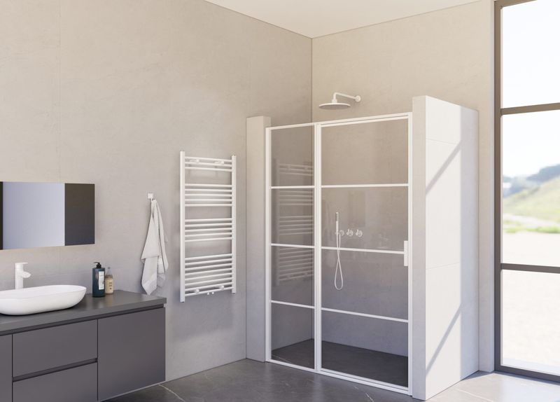 Guido Gusto - Designradiator Sofia - Mat Wit - 115x60cm - 536W - Midden Aansluiting