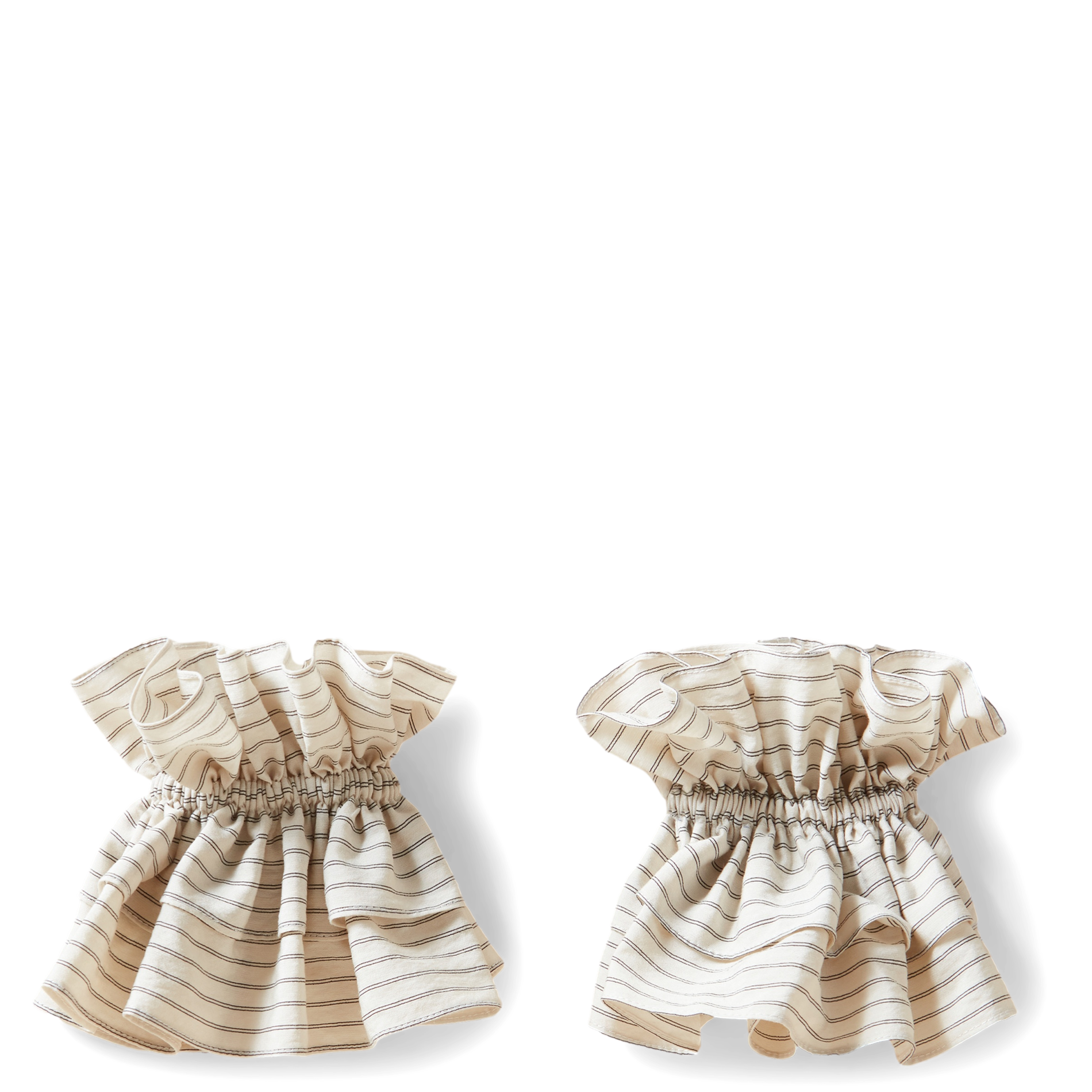 Poignets à rayures | Beige