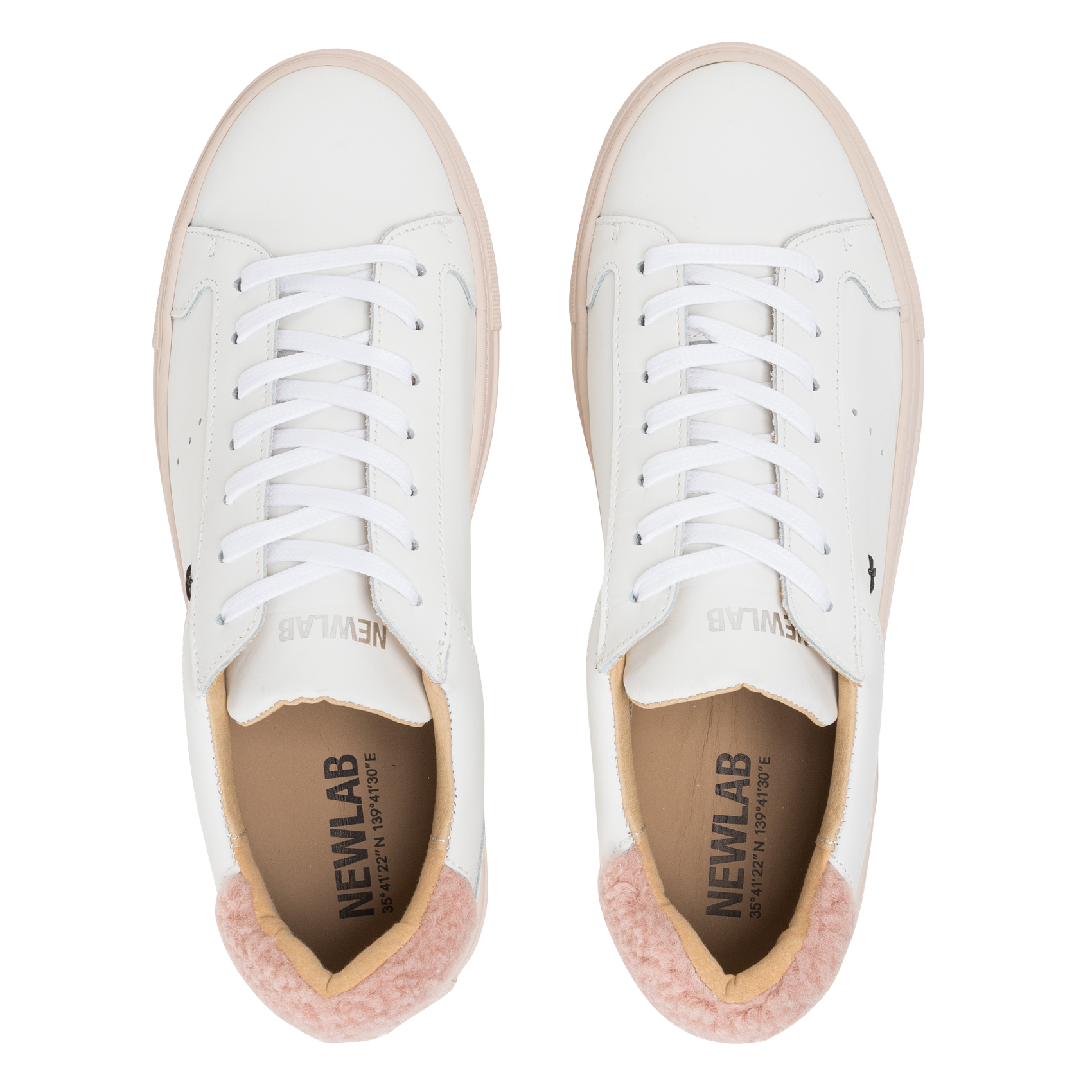 NL10 - Baskets basses en cuir lisse | Blanc