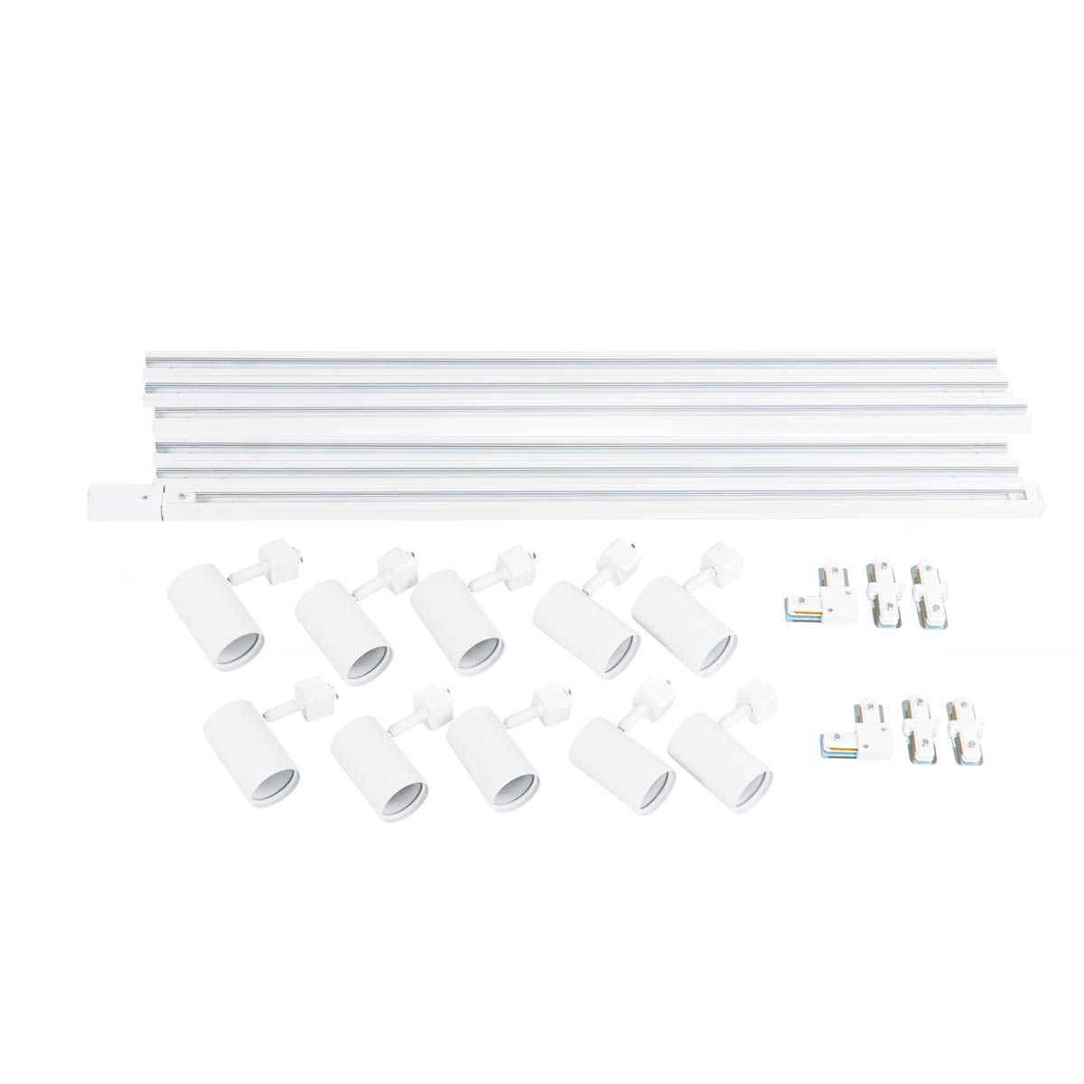 Smart 1-fase railsysteem met 10 spots wit incl. Wifi GU10 - Iconic Jeana