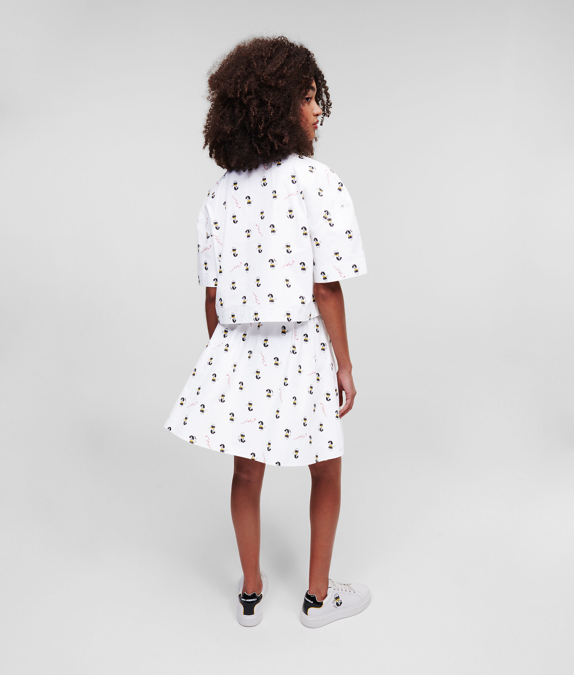 CHEMISE CROPPED EN POPELINE DS x KARL LAGERFELD