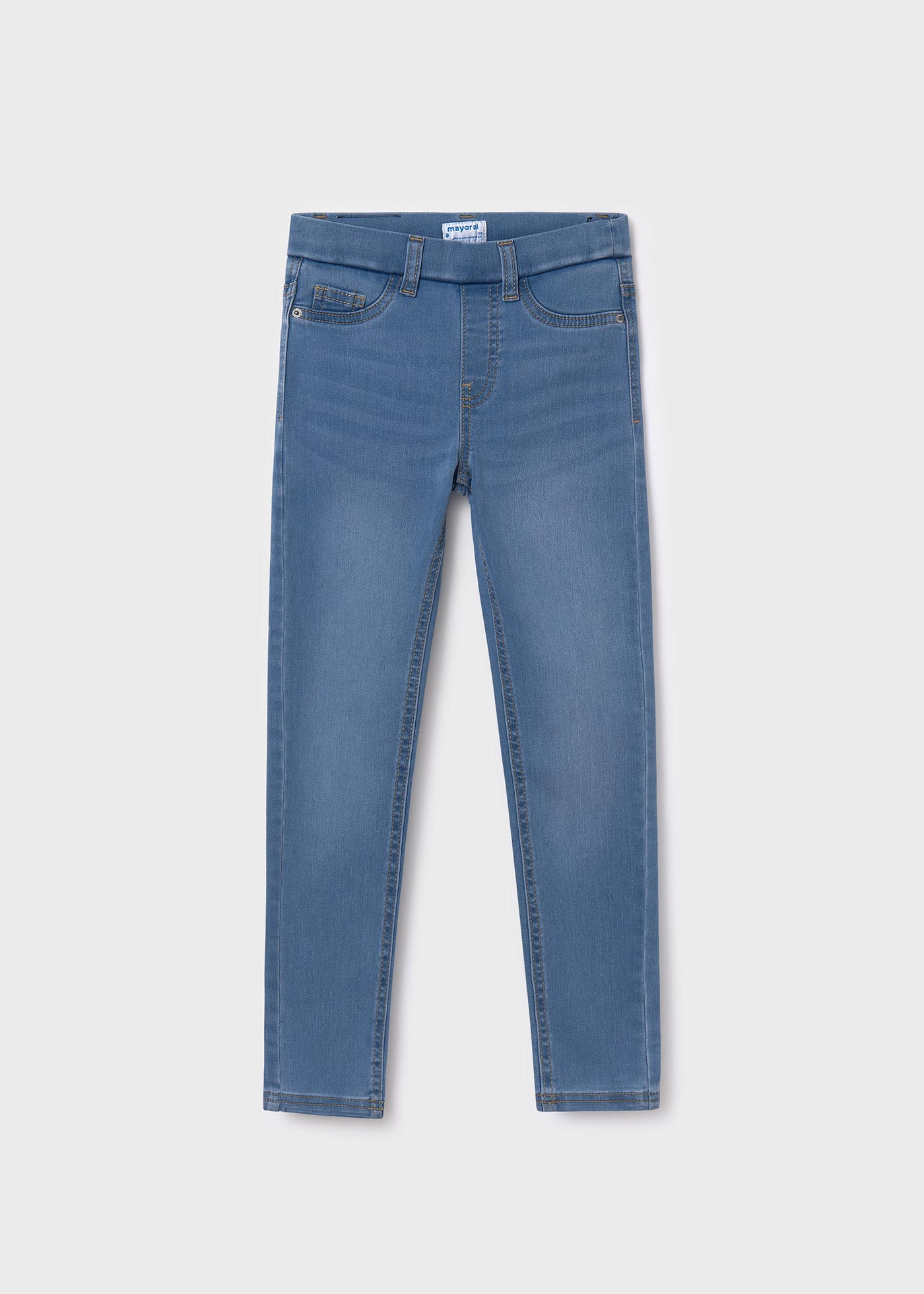 Calça jegging feminina com lavagem ecológica