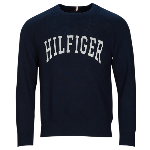 Tommy Hilfiger - VARSITY GRAPHIC CREW NECK - Marine
