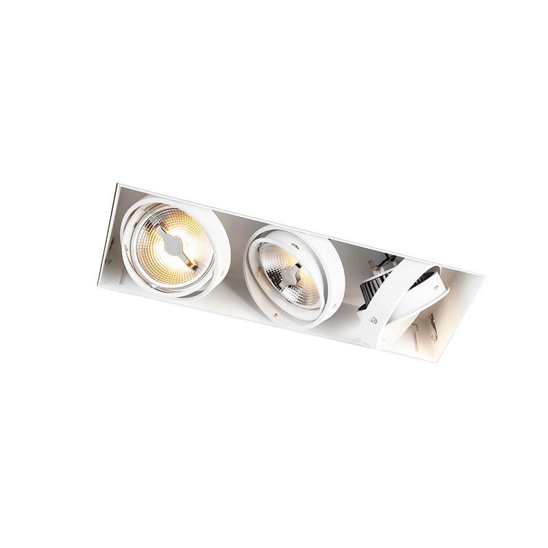 Inbouwspot wit  AR111 trimless 3-lichts - Oneon