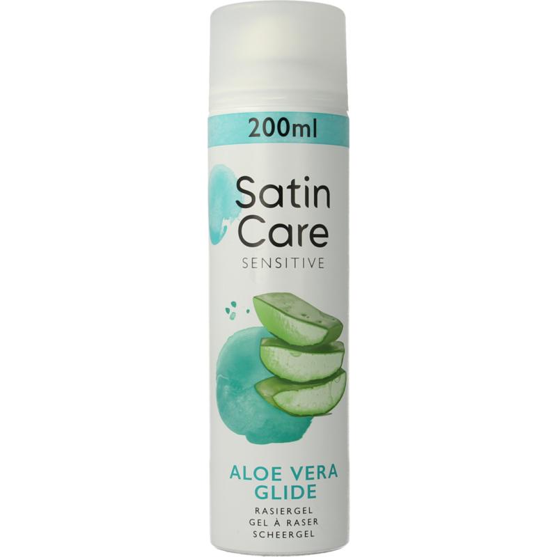 Gillette Satin care scheergel gevoelige huid (200 ml)
