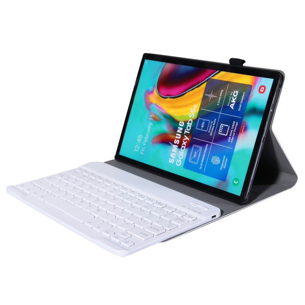 Samsung Galaxy Tab S6 Lite (2024/2022/2020) Leder Tasche mit abnehmbarer Bluetooth Tastatur Keyboard (QWERTY) - Gold