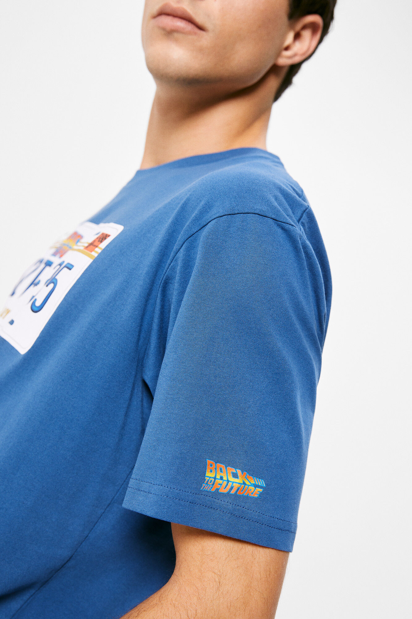 Camiseta De Volta para o Futuro - azul claro